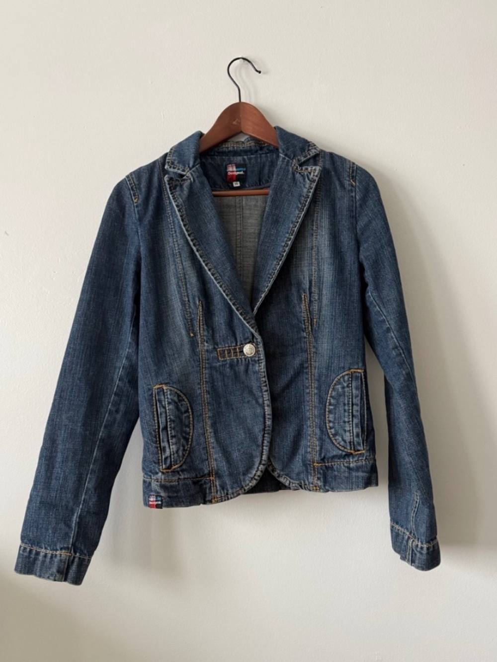 Y2K Desigual Denim Jacket Vintage | Single Button | Size S